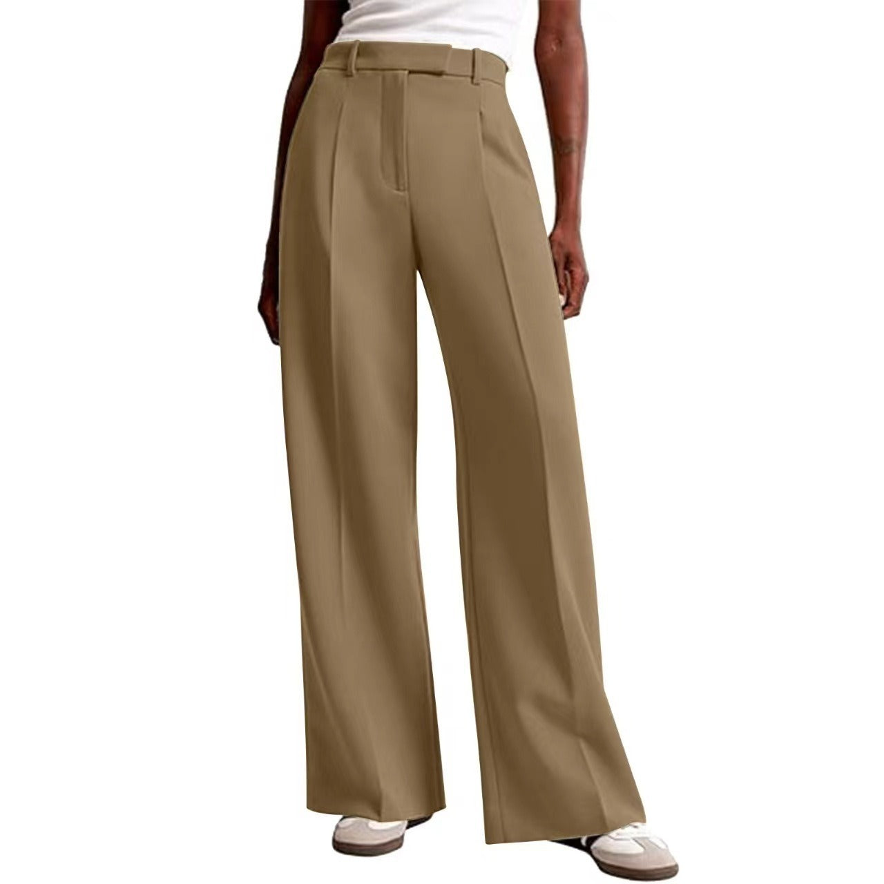 Casual Straight-Leg Business Suit Pants For Women
