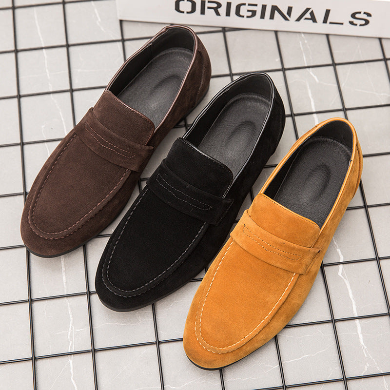 New Men's Suede Slip-on Casual Leather Shoes