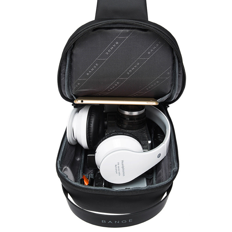 Men's Casual Shoulder Business Usb Shoulder Bag