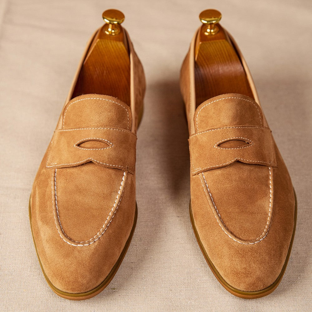 Slip-on Brown Suede Leather Shoes