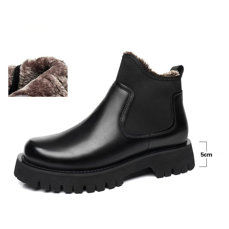 Men With Fashionable Personality And Elevated Martin Boots