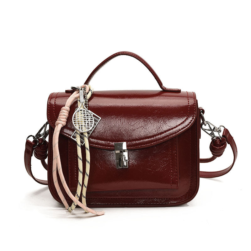 Casual Small Square Shoulder Bag Retro Portable Messenger Handbags For Women