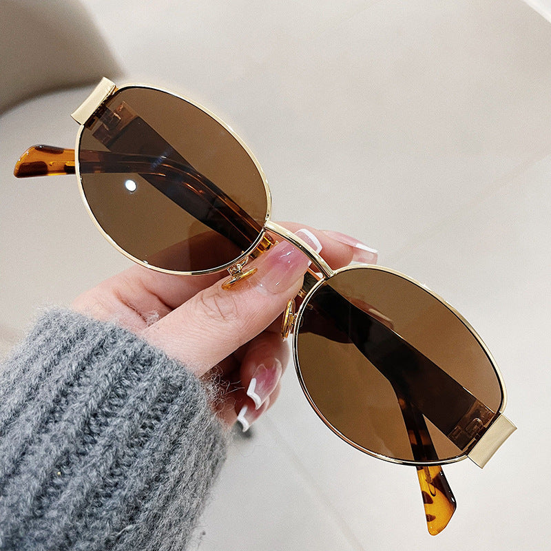 New Retro Oval Frame Glasses