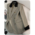 Casual Striped Suit Jacket For Women