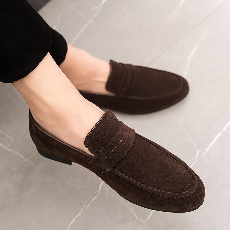 New Men's Suede Slip-on Casual Leather Shoes