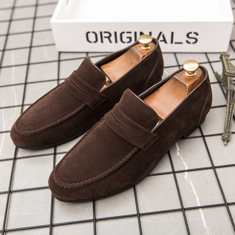 New Men's Suede Slip-on Casual Leather Shoes
