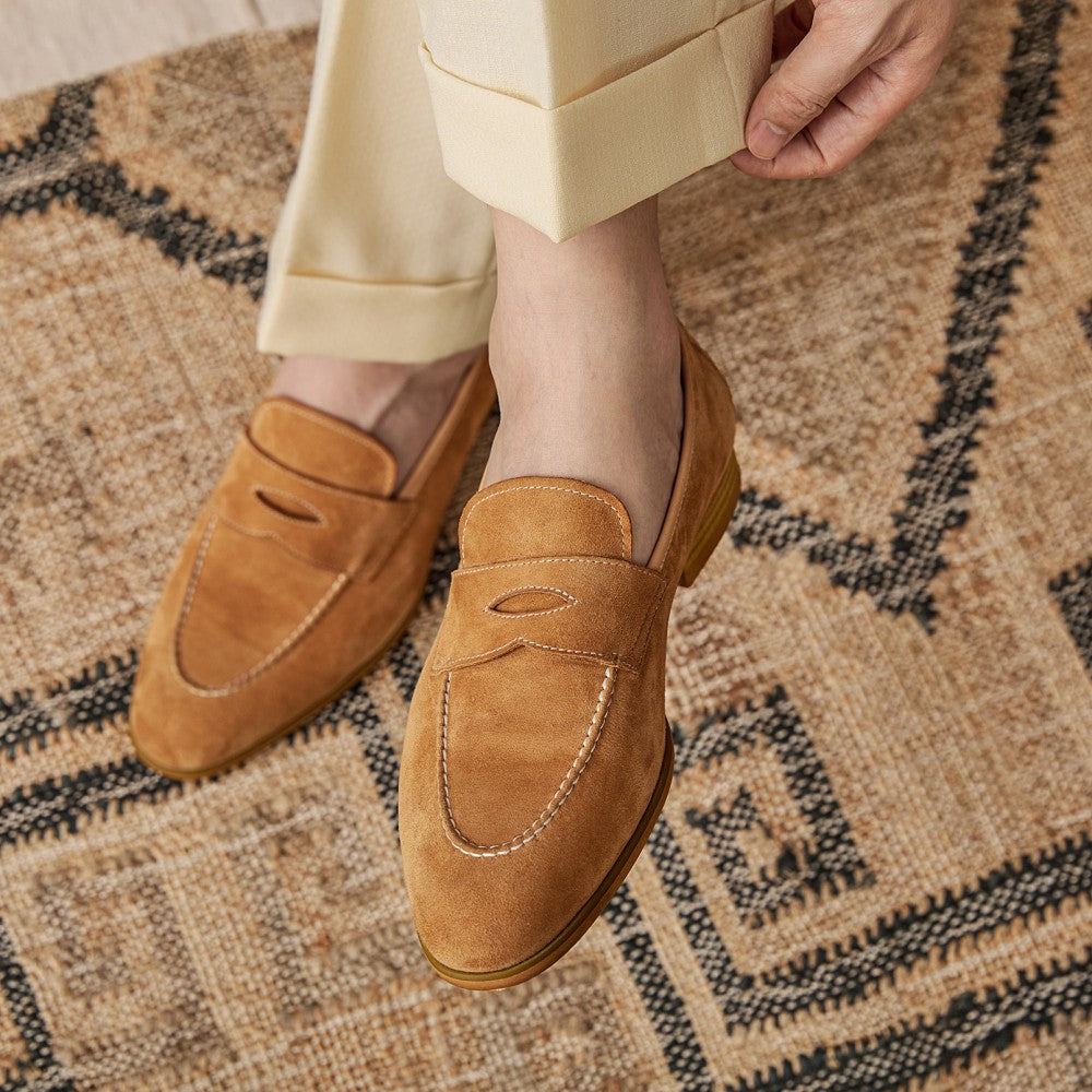 Slip-on Brown Suede Leather Shoes
