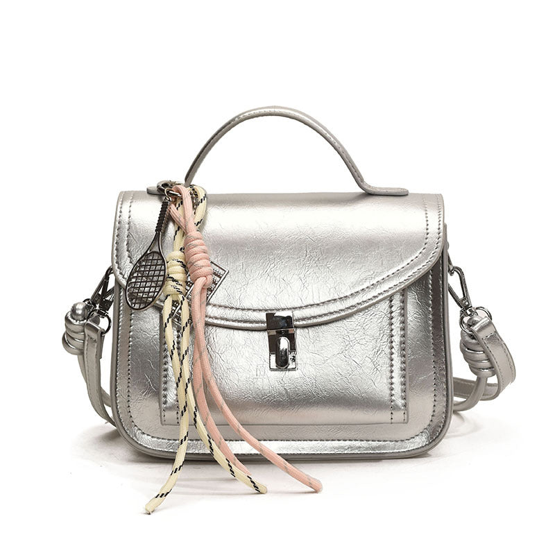 Casual Small Square Shoulder Bag Retro Portable Messenger Handbags For Women